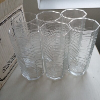 6 Verre  longdrink DUROBOR vintage