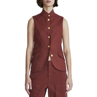 Женский красный льняной жилет Rag & Bone 0 BHFO 7362