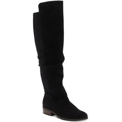 

Черные женские сапоги до колена Lucky Brand Calypsow, размер 7, средний (B,M), BHFO 3534, Black oiled suede