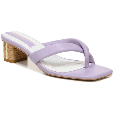 Женские кожаные туфли Franco Sarto Carmella фиолетового цвета на каблуке 9 см (B,M) BHFO 6173