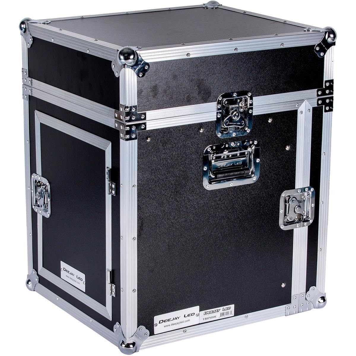 Superior Flight CASE 10U Slant Mixer 10 U Vertical Rack System with Full AC Door