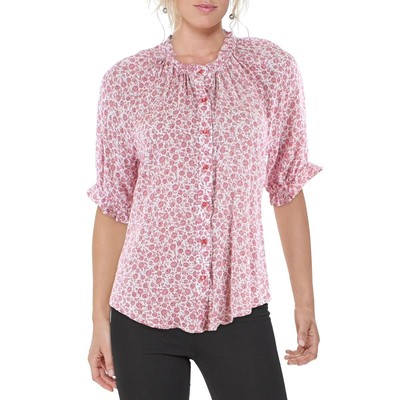 Коллекция B от Bobeau, женский красный пуловер на пуговицах, верхняя рубашка, XS BHFO 3698