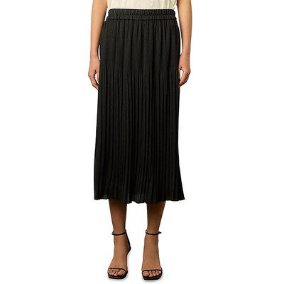 Женская черная повседневная юбка миди-стрейч с оборками Gerard Darel 2 BHFO 6442