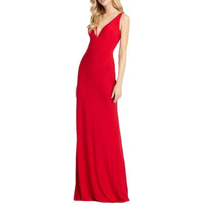 

Ieena for Mac Duggal Женское вечернее платье без рукавов с глубоким вырезом BHFO 6916, Красный
