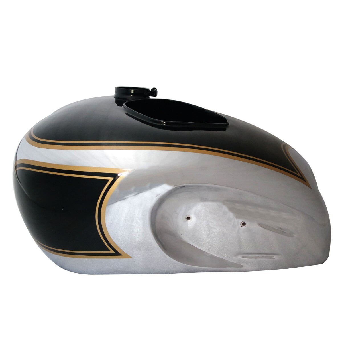 Fits Triumph Tiger T80 Gas Petrol Gas Fuel Tank Chrome & Black Painted with Cap