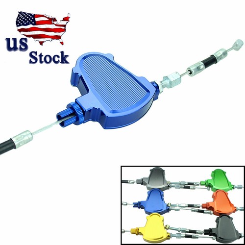 CNC Motorcycle Stunt Clutch Lever Easy Pull Cable System For HONDA YAMAHA USA