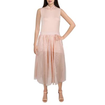 

Розовое женское коктейльное и вечернее платье с высоким воротником Hope - Harlow Wendy  BHFO 6855, Party blush