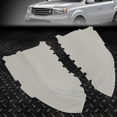 ДЛЯ ПАРЫ ПЕРЕДНИХ ДВЕРНЫХ ПАНЕЛЕЙ HONDA PILOT 09-15 КАРТОЧНЫЙ ПОДЛОКОТНИК КОЖАНЫЙ ЧЕХОЛ СЕРОГО ЦВЕТА