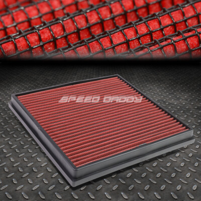 ДЛЯ CHEVY CRUZE/BUICK VERANO КРАСНАЯ МНОГОРАЗОВАЯ/МОЮЩАЯСЯ ВСТАВНАЯ ПАНЕЛЬ ВОЗДУШНОГО ФИЛЬТРА