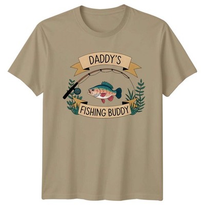 Daddys Fishing Buddy Hobbys Herren T-Shirt Vatertag Geschenk