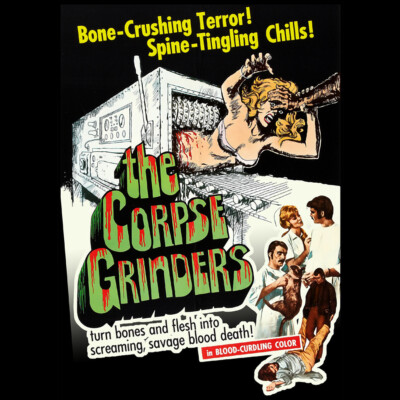 The Corpse Grinders Color Shirt Campy Horror Cannibalism Creature Features NF534