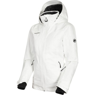 Mammut  Scalottas Hard Shell HS Thermo Hooded Jacket White - Woman's Small