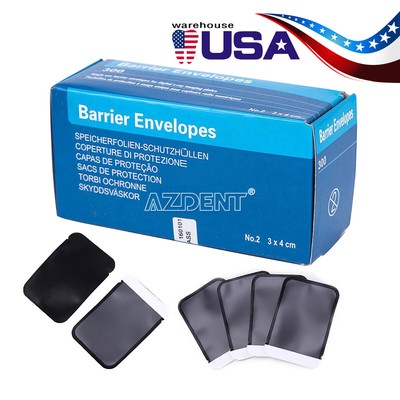Dental Digital X-Ray Scan X Barrier Envelope For Phosphor Plate Size #2 AZDENT