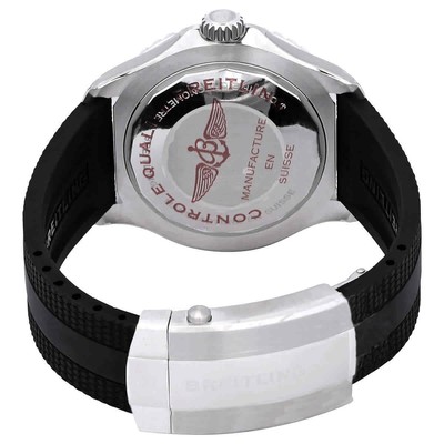 Pre-owned Breitling Superocean Automatic Black Dial Men's Watch A17376211b1s1