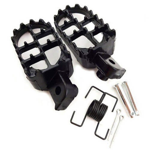 2x CNC Universal Motorcycle Bike Wide Foot Pegs Footpegs Rea