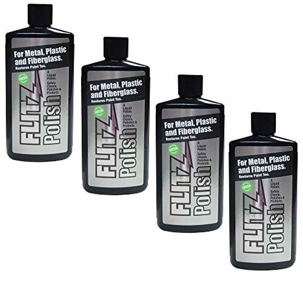 Flitz LQ 04535 Green Metal, Plastic and Fiberglass Polish Liquid, 3.4