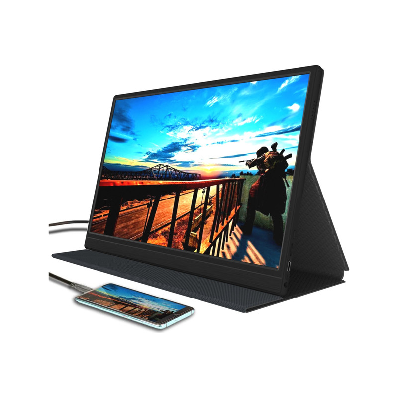 Denver Pmo-15601 39.6 Cm (15.6 Zoll) Tragbarer Led-Monitor Portables Display Top