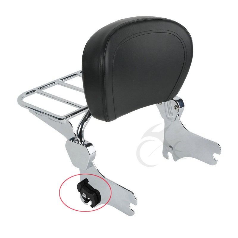 Detachable Rotary Sissy Bar Luggage Rack Docking Latch Clip Kit Fit For Harley