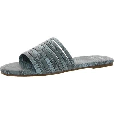 

Женские синие шлепанцы Journee Collection, обувь 7,5, средний (B,M) BHFO 5659, Синий, 002701