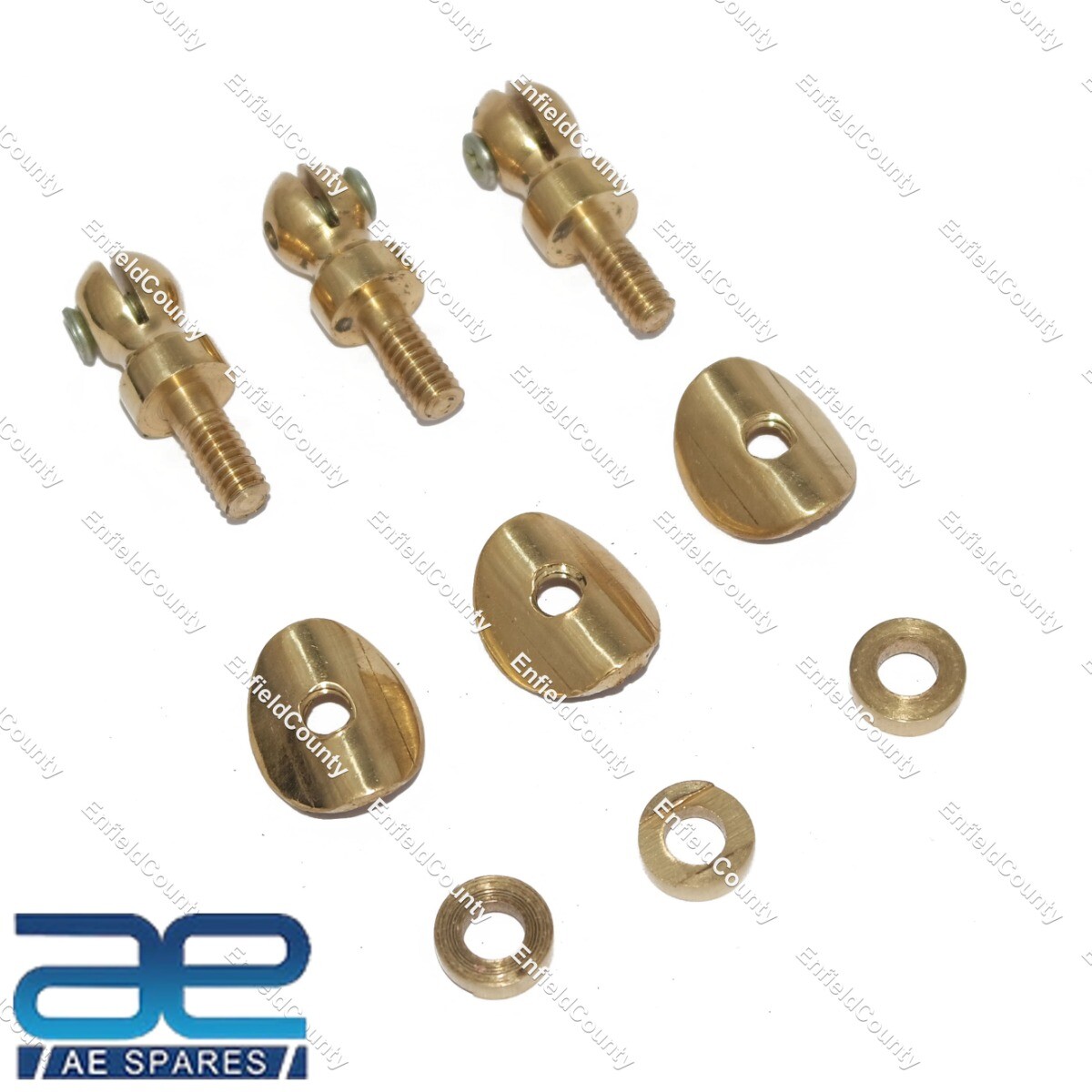Front Number Plate Fixing Nut Brass For Norton Royal Enfield BSA Triumph
