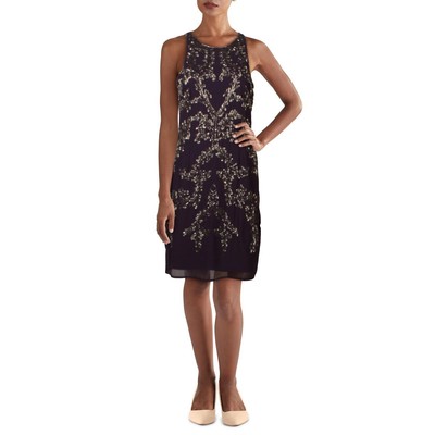 Женское фиолетовое платье-футляр с вышивкой от Papell Studio by Adrianna Papell 16 BHFO 9986