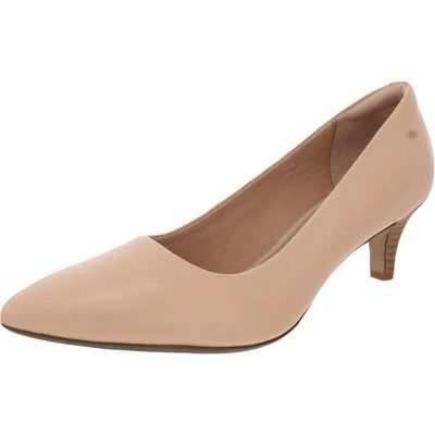 

Женские розовые туфли на каблуке Clarks Linvale Jerica, ширина 5,5 дюйма (C,D,W) BHFO 6127, Blush leather