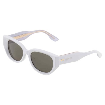 Pre-owned Gucci Grey Cat Eye Ladies Sunglasses Gg1532sa 003 54 Gg1532sa 003 54 In Gray