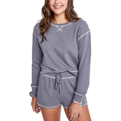 

Sundown by Splendid Womens Jada Grey Comfy Shirt термотоп Juniors  BHFO 2043, Earl grey