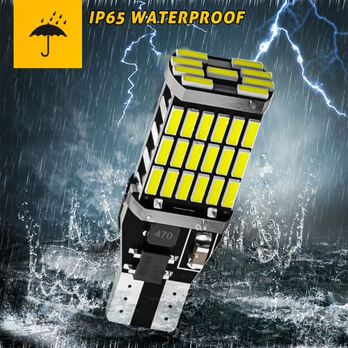 T15 921 912 LED Reverse Backup Light Bulbs W16W 916 6000K Super Bright White