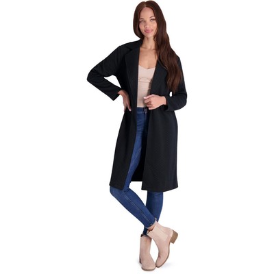 

Женский черный легкий пиджак-блейзер с открытой передней частью Steve Madden  BHFO 2687