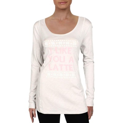 

Standard Peoples Project LA Womens Like Latte Серая футболка с рисунком  BHFO 7712, Light grey
