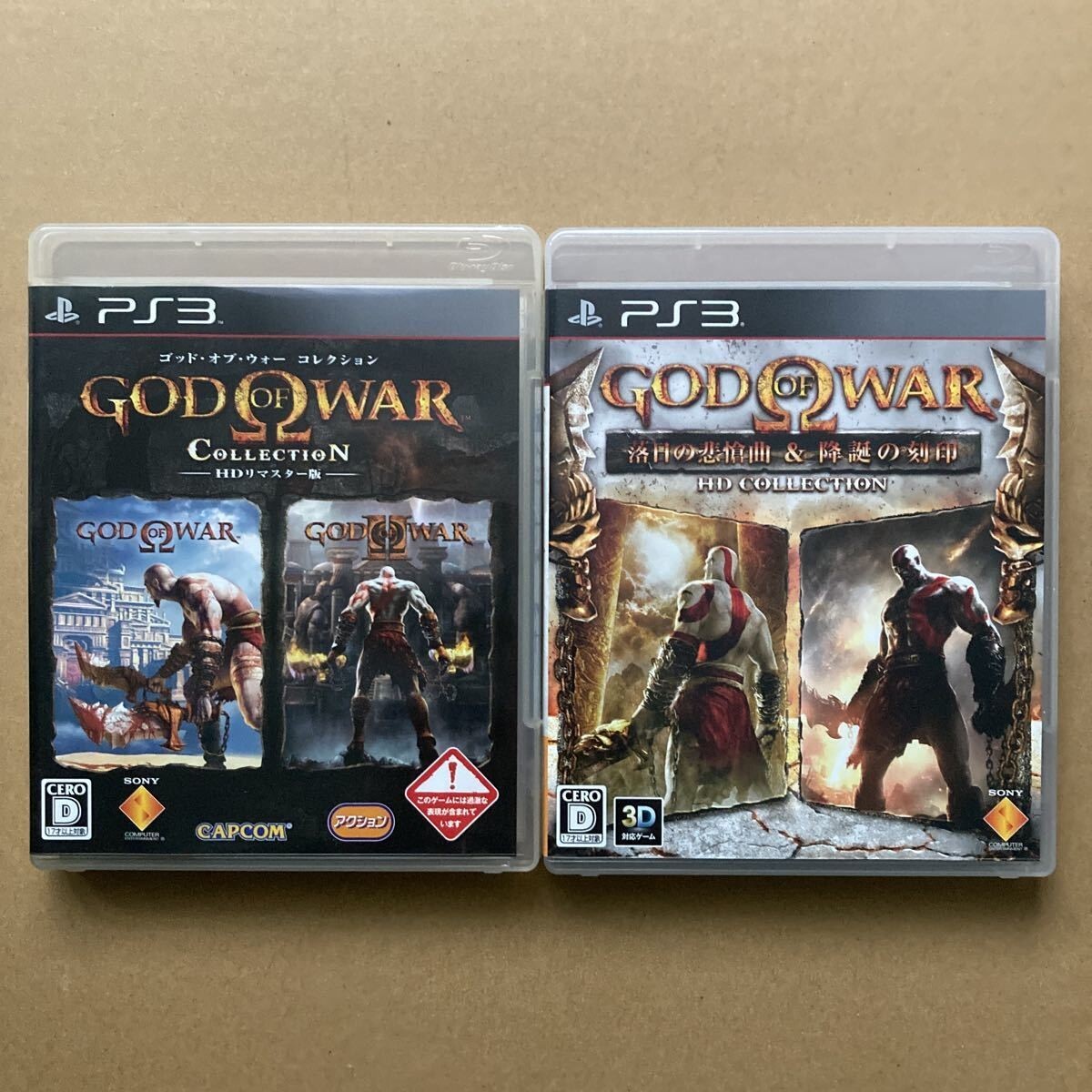 輸入版 God of war 1&2 collection not boxed Lot 2 God of War Collection & Chains of Olympus & Ghost of