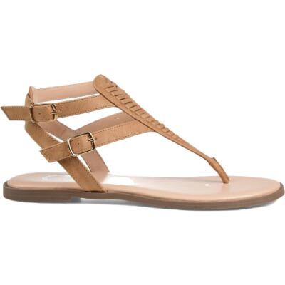 Journee Collection Womens Harmony Tan Flats Shoes 5.5 Medium (B,M) BHFO 0916