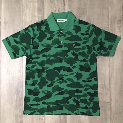 bape camo polo shirt