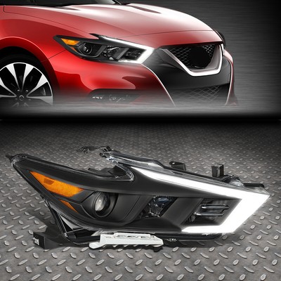 [LED DRL]For 16-18 Nissan Maxima S SL SV Passenger Side Projector Headlight Lamp