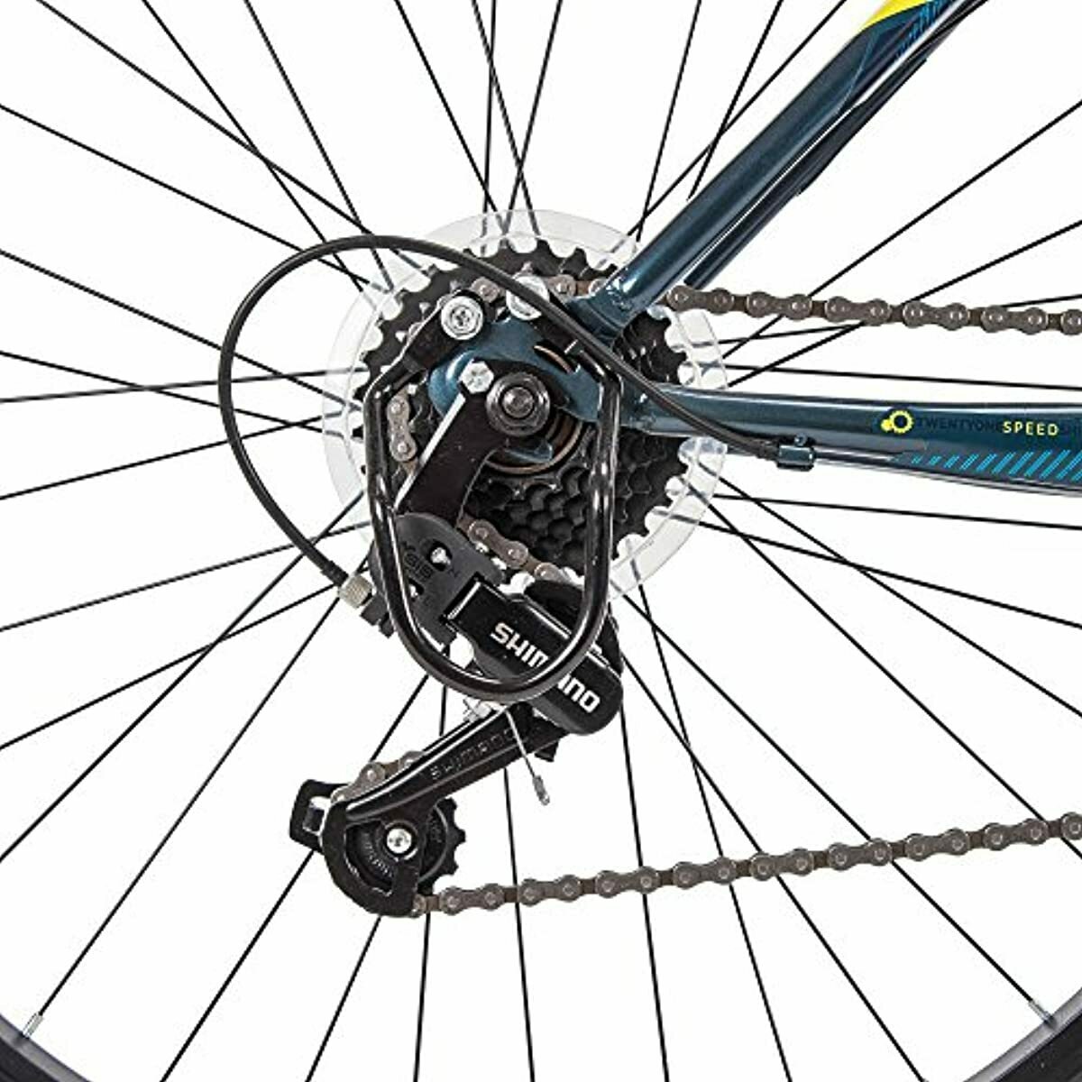 Huffy Hardtail Mountain Bike, Stone Mountain 26 inch, 21-Speed, Lightweight, Dar