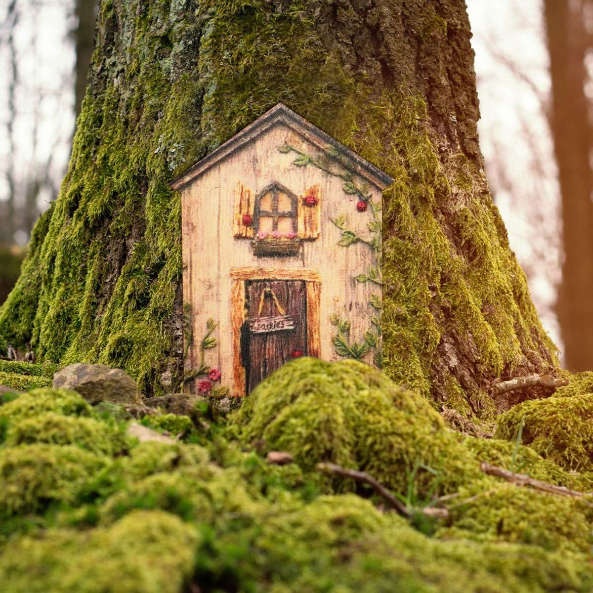 6PCS Mini Fairy Door for Home Garden Tree Fairy Door Outdoor/Indoor Decor