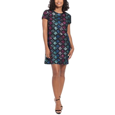 

Женское мини-платье для коктейлей и вечеринок London Times A-ine Petites BHFO 1468, Multi