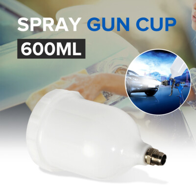 600ML Gravity Paint Spray Gun Cup Replacement For Devilbiss Pro Pri FLG