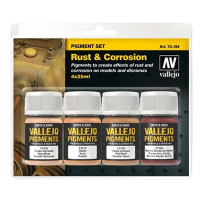 Vallejo Pigments Set Rust & Corrosion 35ml