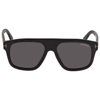 Pre-owned Tom Ford Thor Smoke Rectangular Men's Sunglasses Ft0777-n 01a 56 Ft0777-n 01a 56 In Gray