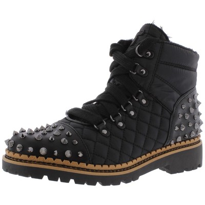 

Sam Edelman Womens Bren Black Hiking Boots Shoes 10 Medium (B,M) BHFO 5089, Black nylon