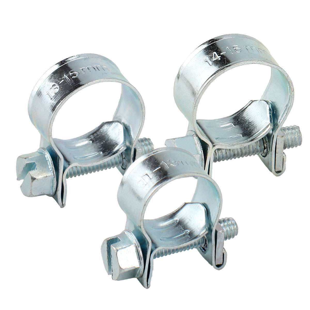30 Pack 1/2" 5/8" 9/16" Fuel Injection Gas Line Hose Clamps Clip Pipe Clamp Tool