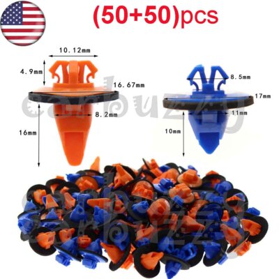 100pcs Front Fender Wheel Flare Hood Moulding Clips for 2003-2016 Toyota 4Runner