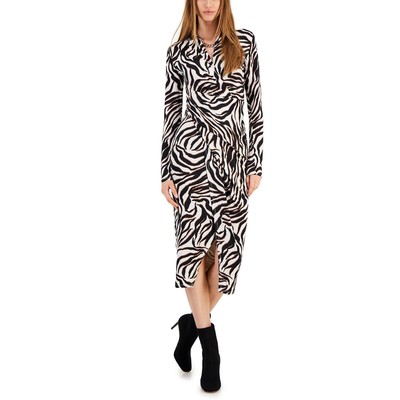 Rachel Rachel Roy Женское миди-платье с искусственным запахом цвета слоновой кости Rachel Roy XL BHFO 9862