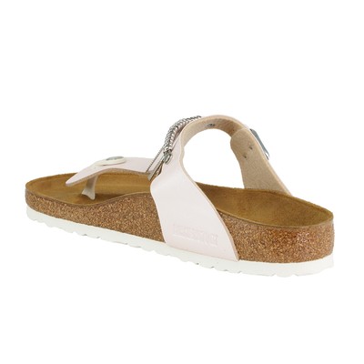 Birkenstock Women's Gizeh Birko-Flor Fringe Sandals Graceful Mauve 37