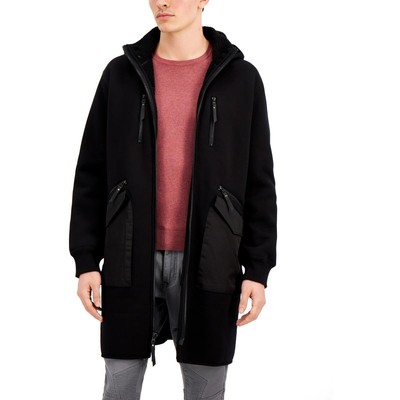 

DKNY Мужская черная флисовая парка с капюшоном для холодной погоды Верхняя одежда  BHFO 2418, Черный, DK30OW022