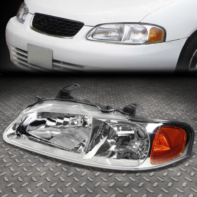 ДЛЯ 00-03 NISSAN SENTRA ЛЕВЫЙ ХРОМИРОВАННЫЙ КОРПУС ЛАМПЫ ФАРЫ В СТИЛЕ OE NI2502129