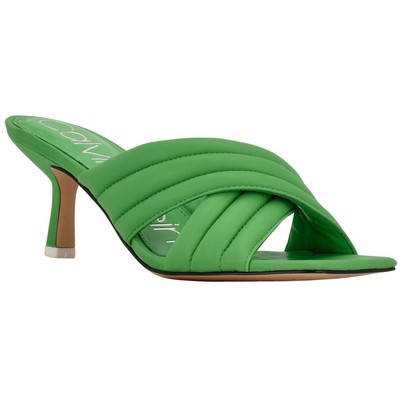 Женские туфли Calvin Klein на каблуке Fire 2 Green Kitten среднего размера (B,M) BHFO 7387