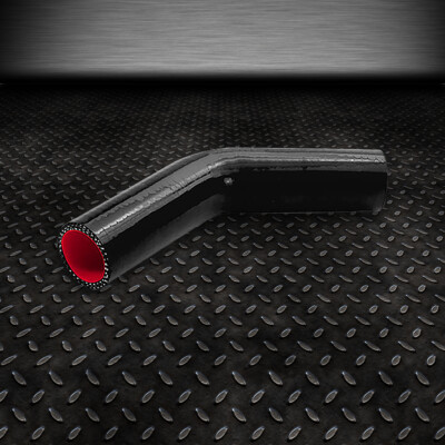 1 3-СЛОЙНЫЙ 45-МИЛЛИМЕТРОВЫЙ ШЛАНГ ДЛЯ ТУРБОНАДДУВА/ПРОМЕЖУТОЧНОГО ОХЛАДИТЕЛЯ / ВПУСКНОГО ТРУБОПРОВОДА, СИЛИКОНОВЫЙ СОЕДИНИТЕЛЬНЫЙ ШЛАНГ ЧЕРНОГО ЦВЕТА